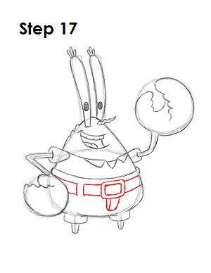 Draw Mr Krabs 17