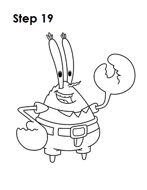 Draw Mr Krabs 19