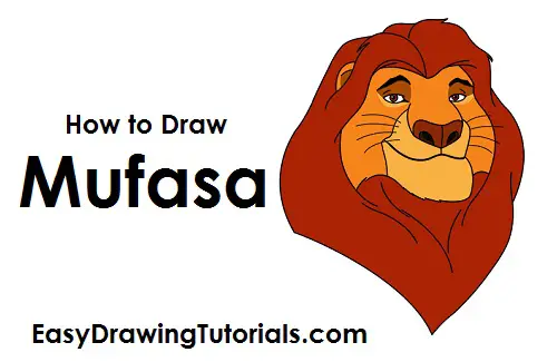 How to draw Kovu | The Lion King - Sketchok easy drawing guides