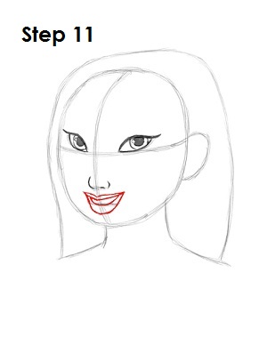  Draw Mulan Step 11