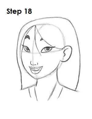  Draw Mulan Step 18