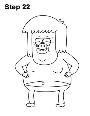 How to Draw Muscle Man (Regular Show) .