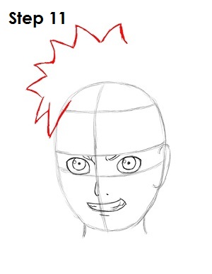 How to Draw Naruto Step 11