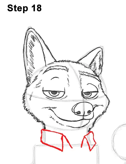 Draw Nick Wilde Zootopia 18