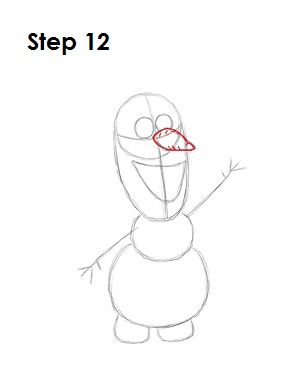 Draw Olaf Frozen 12