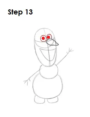 Draw Olaf Frozen 13