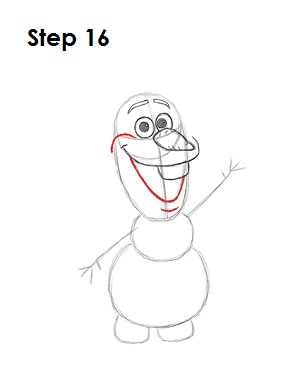 Draw Olaf Frozen 16