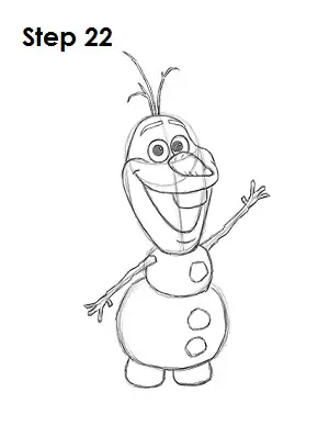 Draw Olaf Frozen 22