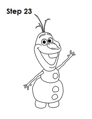 how to draw frozen snowman