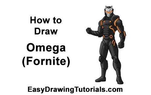 How to Draw Omega from Fortnite VIDEO Step by Step Pictures