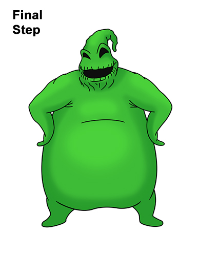 How to Draw Oogie Boogie (Nightmare Before Christmas) VIDEO & Step-by-Step  Pictures