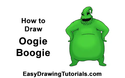 How to Draw Oogie Boogie (Nightmare Before Christmas) VIDEO & Step