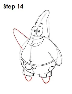 Draw Patrick Star Step 14