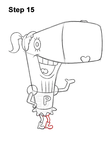 How to Draw Pearl Krabs Spongebob Squarepants 15