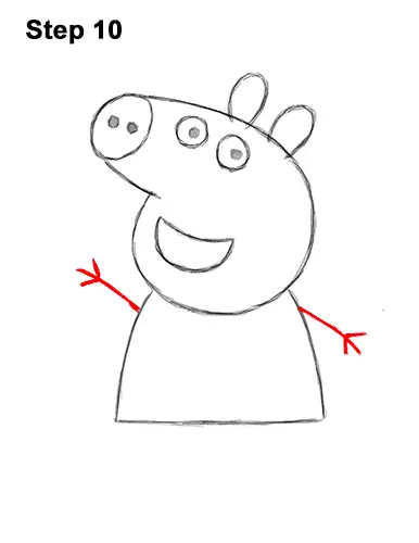 How to Draw Peppa Pig Cartoon 10