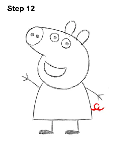 How to Draw Peppa Pig Cartoon 12