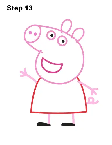 How to Draw Peppa Pig Cartoon 13