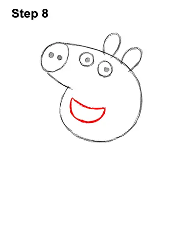 How to Draw Peppa Pig Cartoon 8