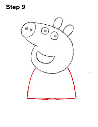 How to Draw Peppa Pig Cartoon 9