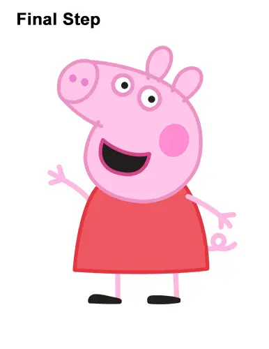 How to Draw Peppa Pig Cartoon