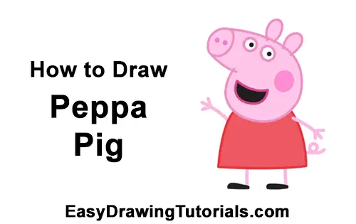 how to draw peppa pig