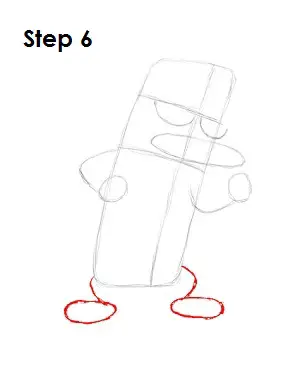 Draw Perry the Platypus Step 6