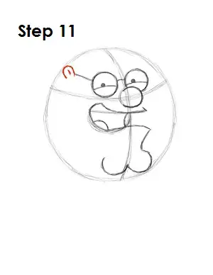 How to Draw Peter Griffin Step 11