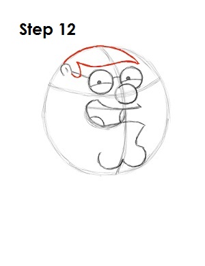 how to draw peter griffin face
