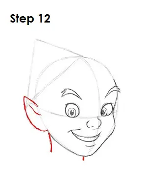 How to Draw Peter Pan Step 12