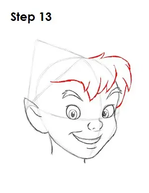 How to Draw Peter Pan Step 13