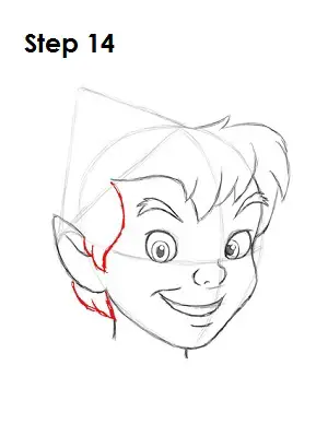 How to Draw Peter Pan Step 14