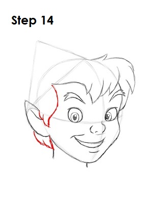 How to Draw Peter Pan Step 14