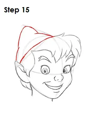 How to Draw Peter Pan Step 15