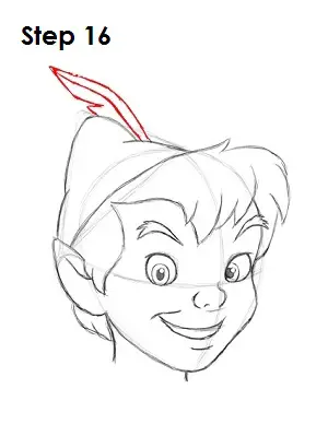 How to Draw Peter Pan Step 16