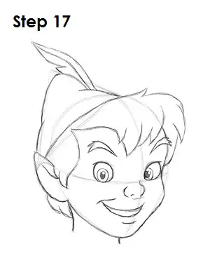 How to Draw Peter Pan Step 17