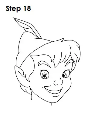 How to Draw Peter Pan Step 18