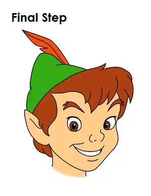 How to Draw Peter Pan Last Step