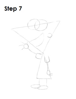 Draw Phineas Step 7
