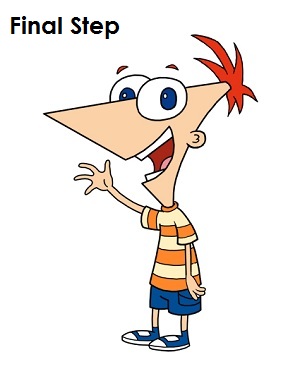 Draw Phineas Final Step