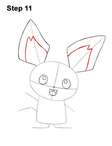 How to Draw Pichu Pikachu Yellow 11