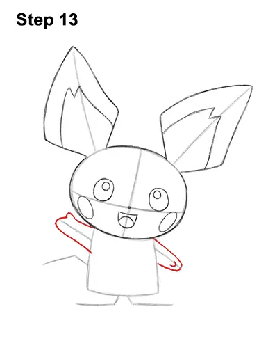 How to Draw Pichu Pikachu Yellow 13