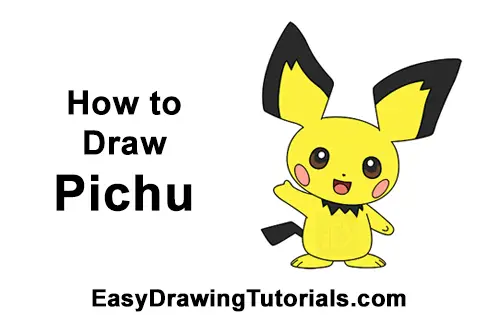 How To Draw Pichu Pokemon Video Step By Step Pictures