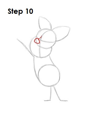  Draw Piglet Step 10