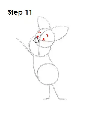  Draw Piglet Step 11