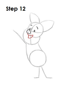  Draw Piglet Step 12