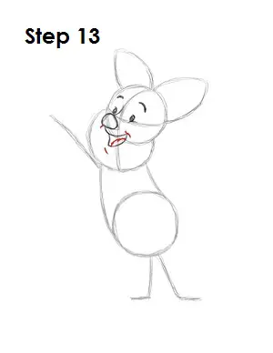  Draw Piglet Step 13