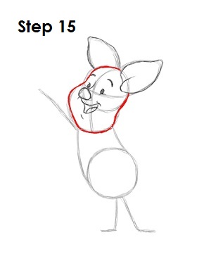  Draw Piglet Step 15