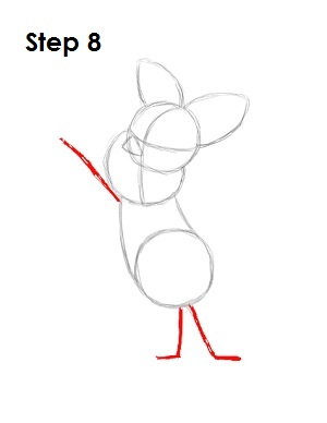  Draw Piglet Step 8