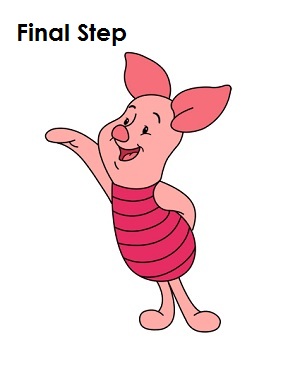 how to draw baby piglet from winnie the pooh