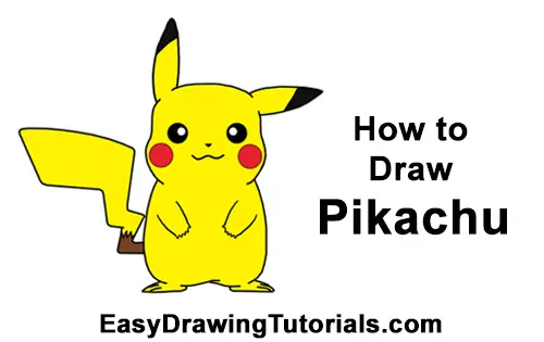 How to Draw Pikachu Pokemon Cute